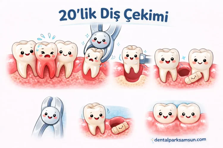 Samsun 20'lik diş çekimi