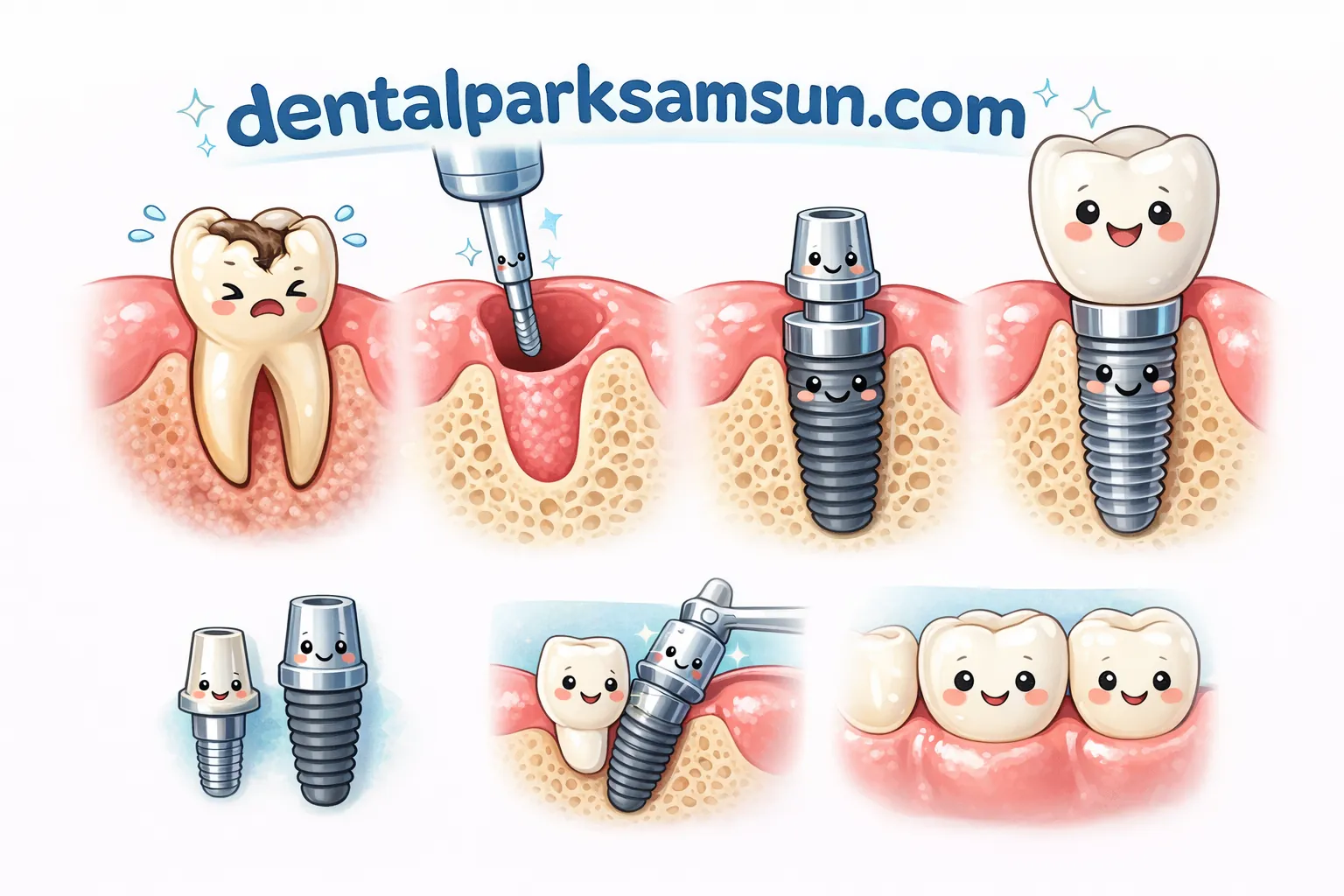 Samsun İmplant - Dentalpark Samsun Atakum kliniğinde implant uygulaması