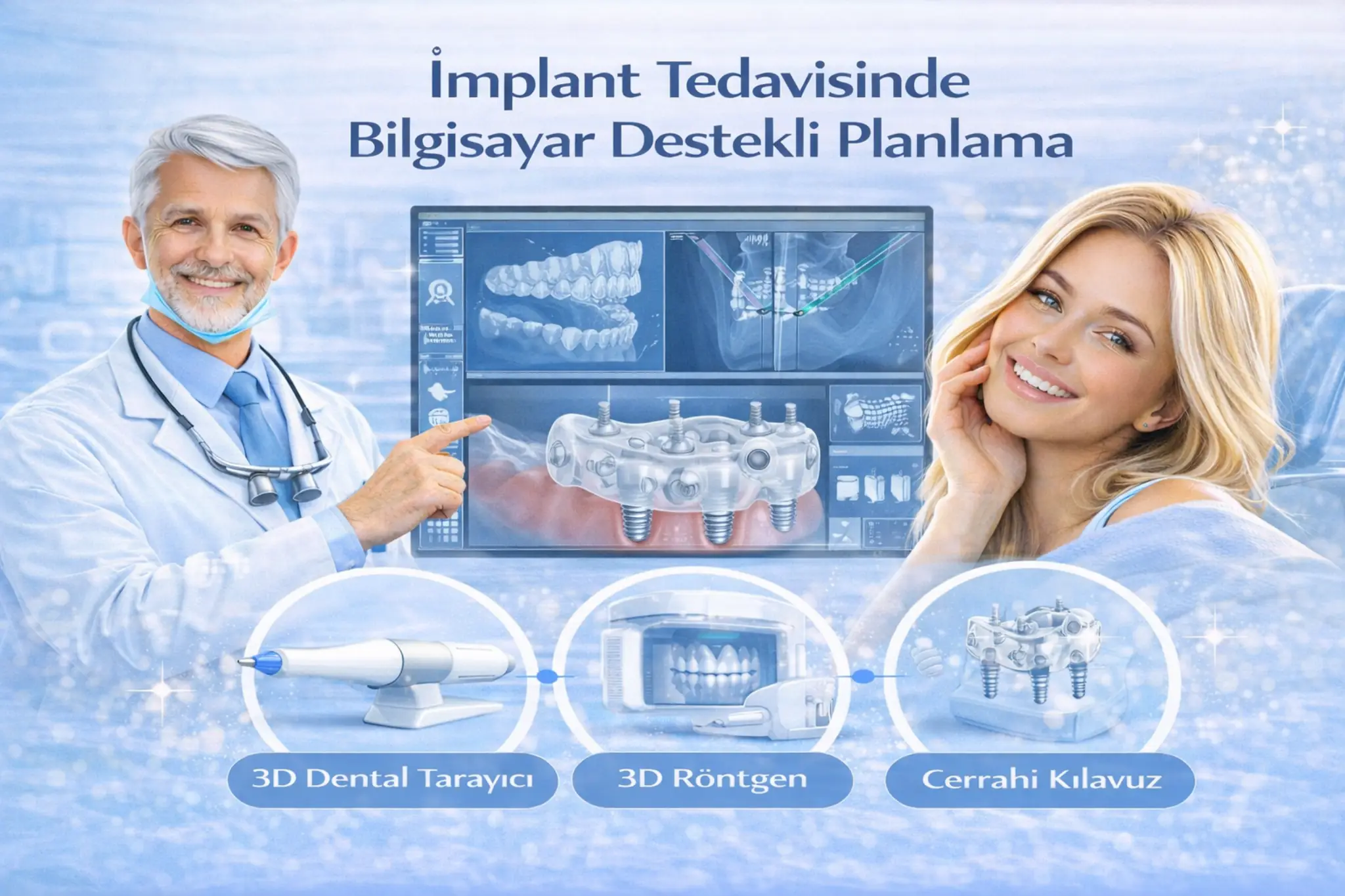 Samsun Havza implant tedavisi , bilgisayar destekli planlama