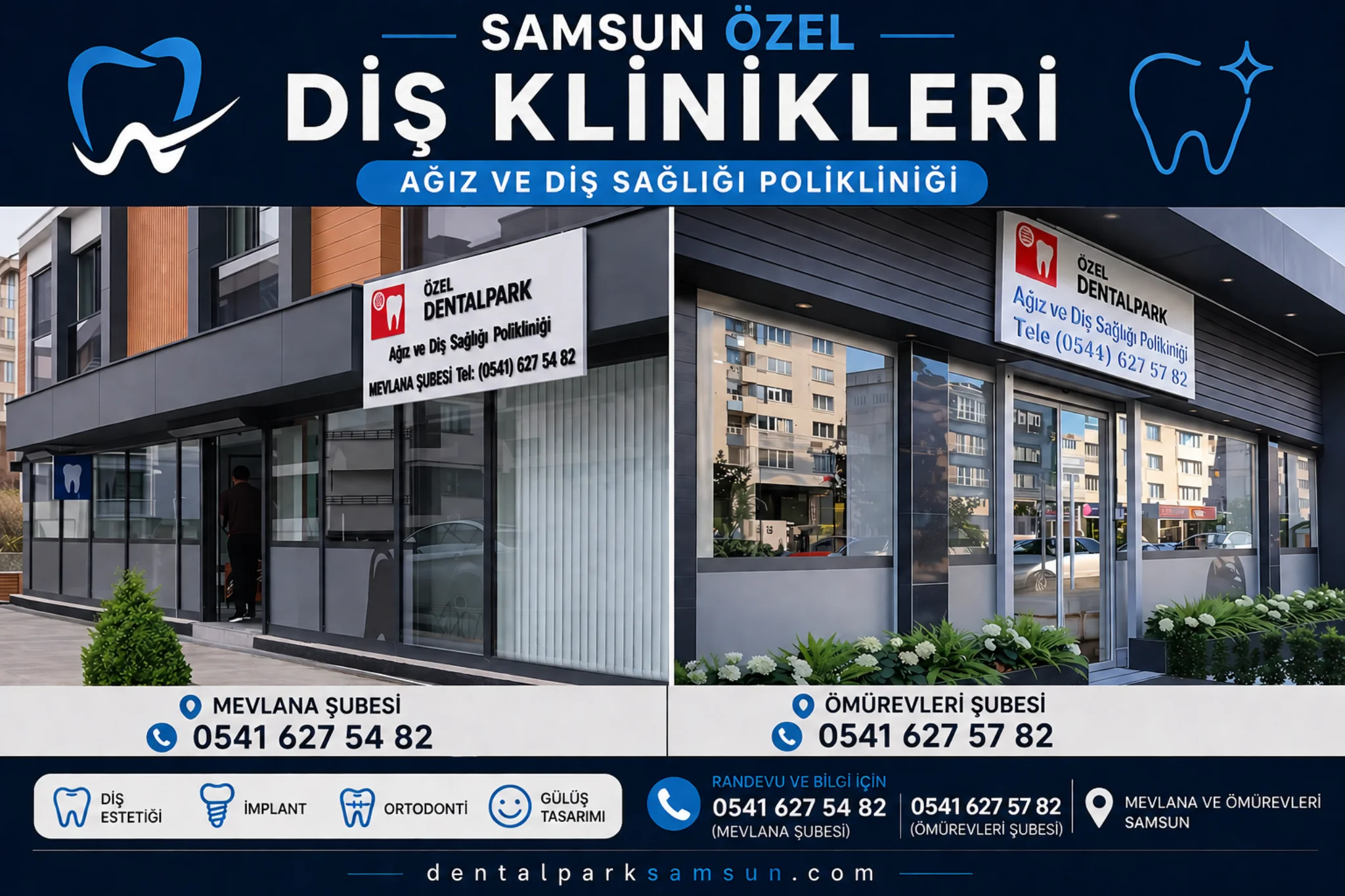samsun özel diş klinikleri