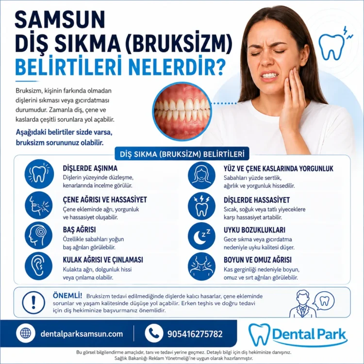 samsun diş sıkma bruksizim tedavisi
