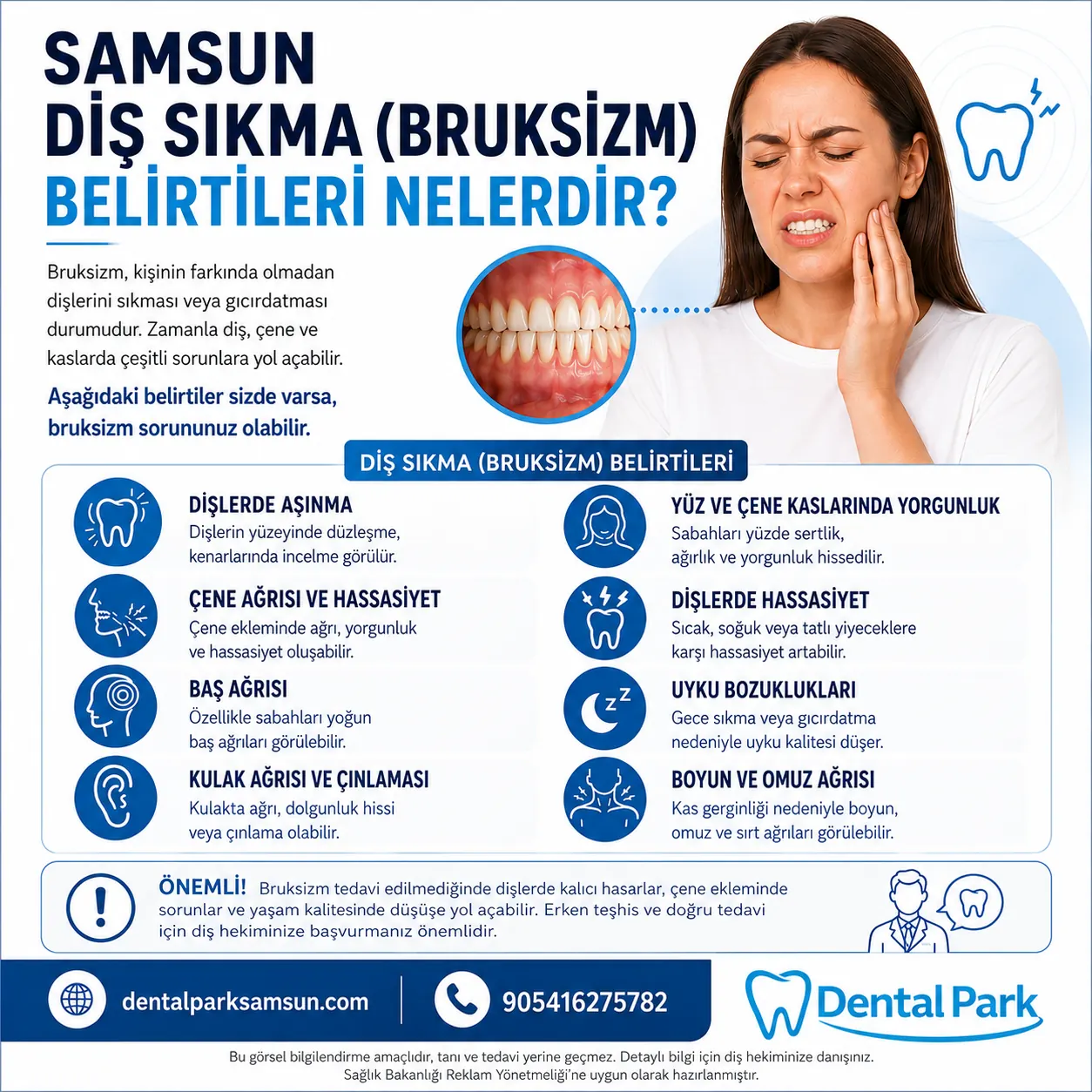 samsun diş sıkma bruksizim tedavisi